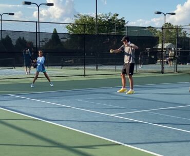 Saanvi working on her Open stance with John