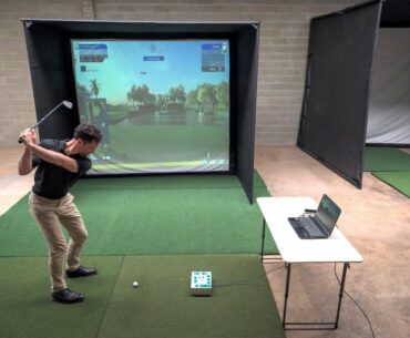 24/7 Golf 3m x 2.6m x 1.6m Golf Simulator Enclosure Assembly Video