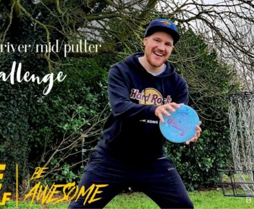 Driver/mid/putter Disc golf Challenge!! #beawesome #ukdiscgolf