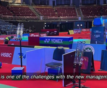 Thailand Open 2021 badminton competition venue preparation