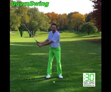 Online Golf Lesson Downswing Shoulder Stays Closed Impact Consistency