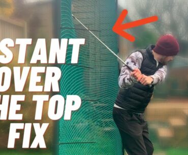 FIX YOUR OVER THE TOP SWING AND SHALLOW THE SHAFT WITH ONE SIMPLE DRILL