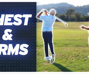 Arms Connected To Chest In Golf Swing - Beginner Golf Swing