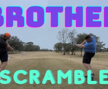 Brother/Brother 2 Man Golf Scramble! How Low Can we Go?! 5 Holes, Part 1/2!