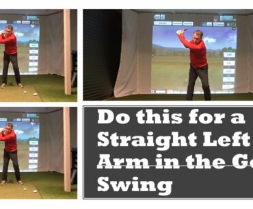 Do this for a Straight Left Arm in the Golf Swing