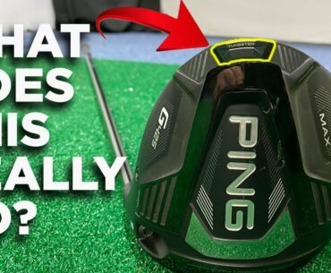 PING G425 DRIVER - WHAT DOES THE BACK WEIGHT REALLY DO?