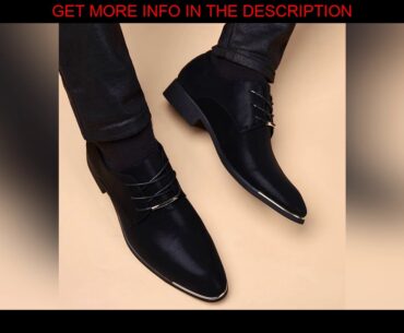 REVIEW Business Men Leather Shoes Fashion Formal Dress Shoes Men Breathable Pointed Toe Office Wedd