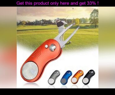 the best 1 Pcs Switchblade Tool Steel Golf Divot Repair Pitch Groove Cleaner Golf Pitchfork Golf Ac