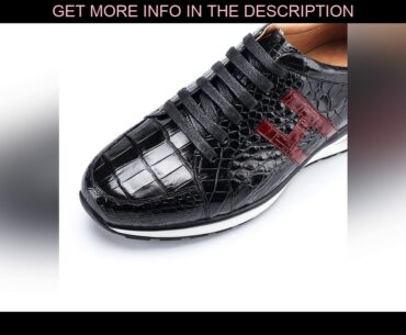 BEST High-end Leisure Shoes Siamese crocodile skin Sneakers for men