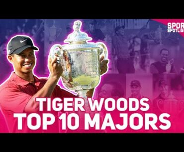 TIGER WOODS TOP 10 MAJOR CHAMPIONSHIPS