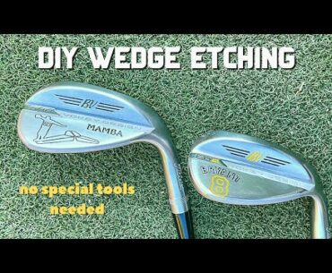 etching a golf club