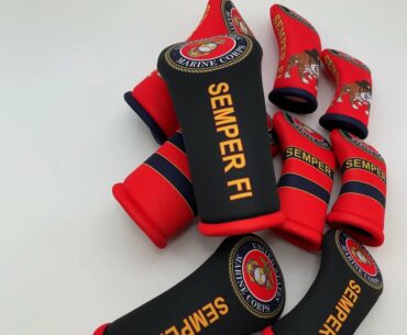 United States Marine Corps (USMC) Golf Club Head Cover Collection by BeeJos