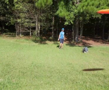 Frisbee golf toss