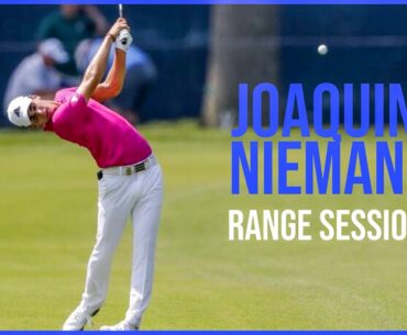 22 Year Old Joaquin Niemann Range Session | Driving Range Practice | Warm up Swings