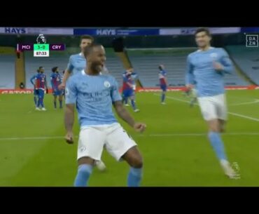 Manchester City 4-0 Crystal Palace - Raheem Sterling GOAL!