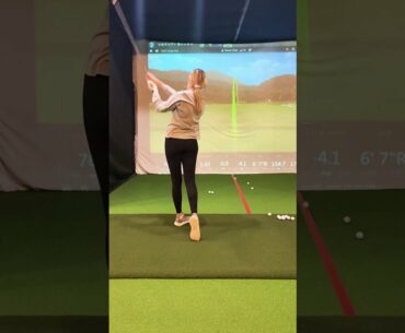 6 iron fast motion indoor practice swing video | Reese Clark