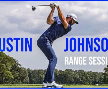 World No.1 Dustin Johnson Range Session | Driving Range Practice | Warm up Swings