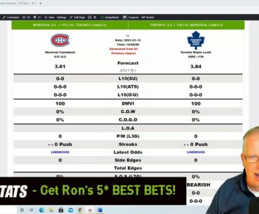 Montreal Canadiens vs  Toronto Maple Leafs Prediction 1-13-21 - Free NHL Picks