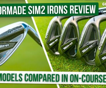 HUGE ON-COURSE IRONS TEST | TaylorMade SIM2 Max & Max OS Irons Golfalot Review
