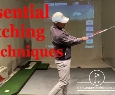 Golf Tip - Pitching. Correct set-up and cane drill