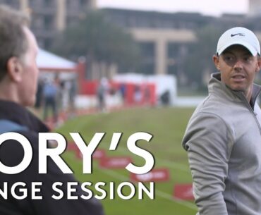 Rory McIlroy range session with Top Tracer | 2021 Abu Dhabi HSBC Championship