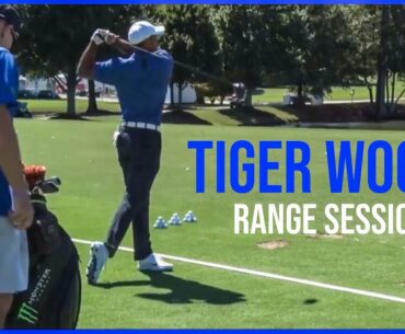 Short Tiger Woods Range Session | Driving Range Practice | Warm up Swings