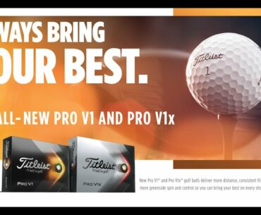 2021 Titleist Pro V1 and Pro V1x Golf Balls