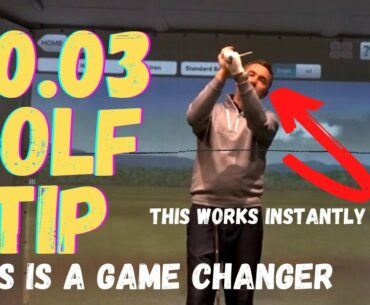 Game Changer - 3 Second Golf Tip you DO NOT WANT TO MISS