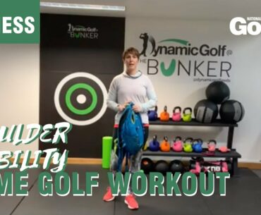Home golf workout: How to improve your stability using just a rucksack