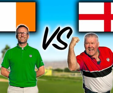 ENGLAND vs IRELAND with ALL NEW SHOT TRACER GOLF SHOTS !