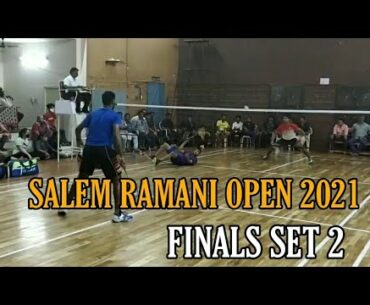 NAVEEN LOKESH VS VAIBHAV SANJEETH Salem Ramani Badminton open 2021 Men's Doubles Finals SET 2