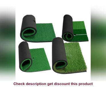 1Set Golf Hitting Mat Portable Driving Chipping Training Aids for Indoor Backyard with Adjustable T