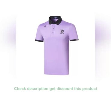 New golf men's short sleeve golf shirt