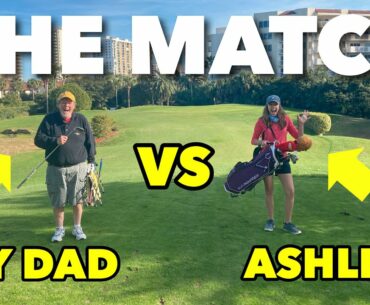 MY DAD CHALLENGED MY WIFE TO A GOLF MATCH!! (Bad Idea?)