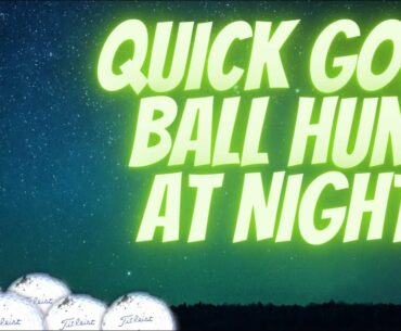Finding Golf Balls At Night #SHORT