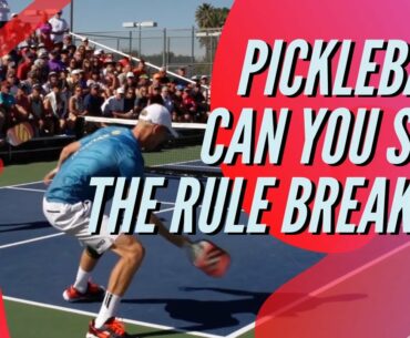 Pickleball: Can you spot the rule breaker?