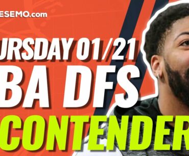 FANDUEL NBA DFS PICKS TODAY | Top 10 ConTENders Thu 1/21 | NBA DFS Simulations