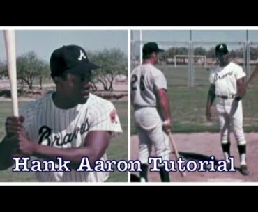Baseball Batting Tips By Legend Hank Aaron - Stance/Swing+ (1971)