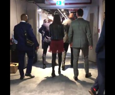 Conor Mcgregor walking with crutches after his KO loss to Poirier #UFC257