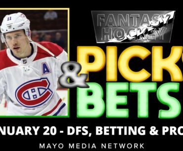 NHL Bets Wednesday 1/20/21 | NHL DFS Picks, Props & Bets | 2021 Fantasy Hockey News