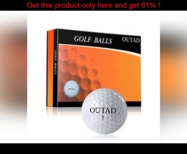 top OUTAD 12pcs Practice Safe Non-toxic Ultra-light Synthetic Rubber Golf Balls for Indoor Outdoor