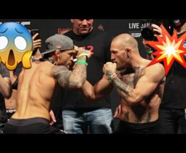 Conor McGregor vs Dustin Poirier  Face off respect moments UFC 257