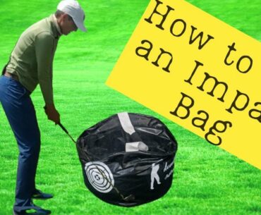 Golf impact bag practice