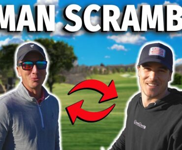 WHAT CAN WE SHOOT ON 18 HOLES?? | Scramble with Zac Radford,  part 1 | Micah Morris