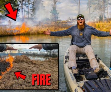 Setting My POND on FIRE!!! **NOT CLICKBAIT**