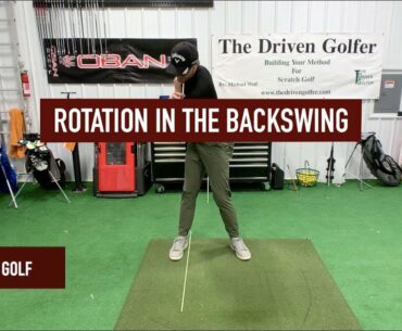 ROTATION IN THE BACKSWING: Golf Drill to Understand Body Rotation