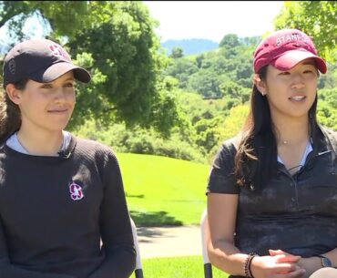 Stanford women's golf star Albane Valenzuela, Andrea Lee talk strong Pac-12 conference, world...