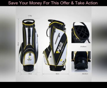 #Best PGM Golf Stand Bag Holder Rack Golf Club Bags Set Outdoor Sport Cover Gun Bag Waterproof Pack