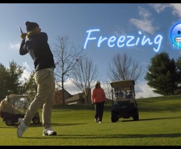 NEVER TOO COLD FOR GOLF | 0handicap vlog