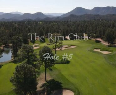 The Rim Golf Club Hole #5 - DRONE TOUR W/PRO TIPS - Payson, Arizona